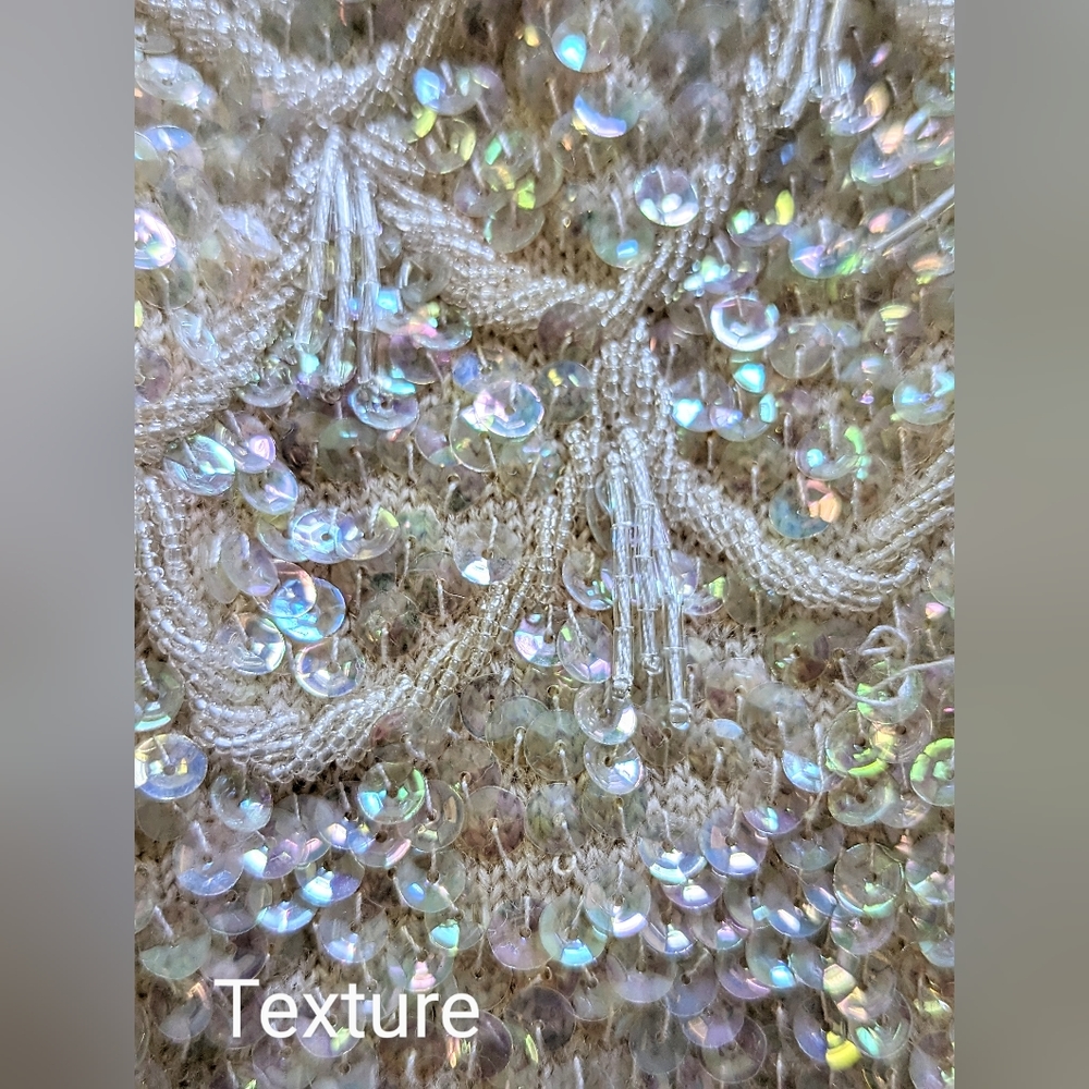 Vintage 1950's/60's Alexander's Brand Heavily Beaded Top size Small - Picture 5 of 8